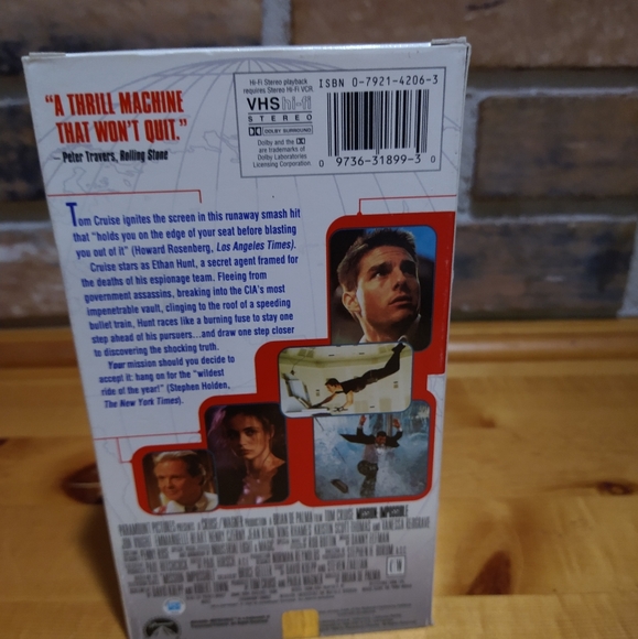 Mission: Impossible 1996 VHS video tape Action Thriller - Picture 2 of 8